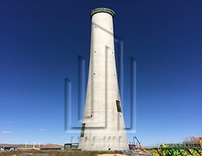 大煙囪建筑施工現(xiàn)場